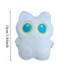 1-12pcs White Cat Plush Keychain Cute Cartoon Kitten Soft Fluffy Stuffed Doll Car Key Backpack Pendant Bag Decor Birthday Gift