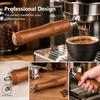 Brown Wooden Coffee Filter Handle M10 Thread Coffee Filter Handle for M10 Coffee Machine