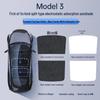 Tesla Model Y & 3 Sunroof Suede Sunshade: Electrostatic Adsorption Sun Protection & Heat Insulation