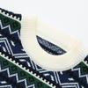 Autumn 2025 Retro Ethnic Round Neck Knit Sweater Coat