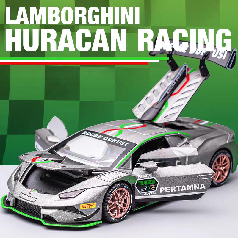 Lamborghini Huracan EVO Supercar Simulation Diecast & Toy Vehicles Sounds & Light Pull Back Car 1:32 Alloy Collection Model