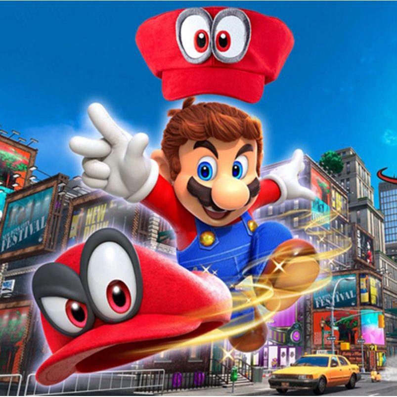 Super Mario Odyssey Hat Unisex Red Baseball Cap Cosplay Costume Accessory For Adults And Kids