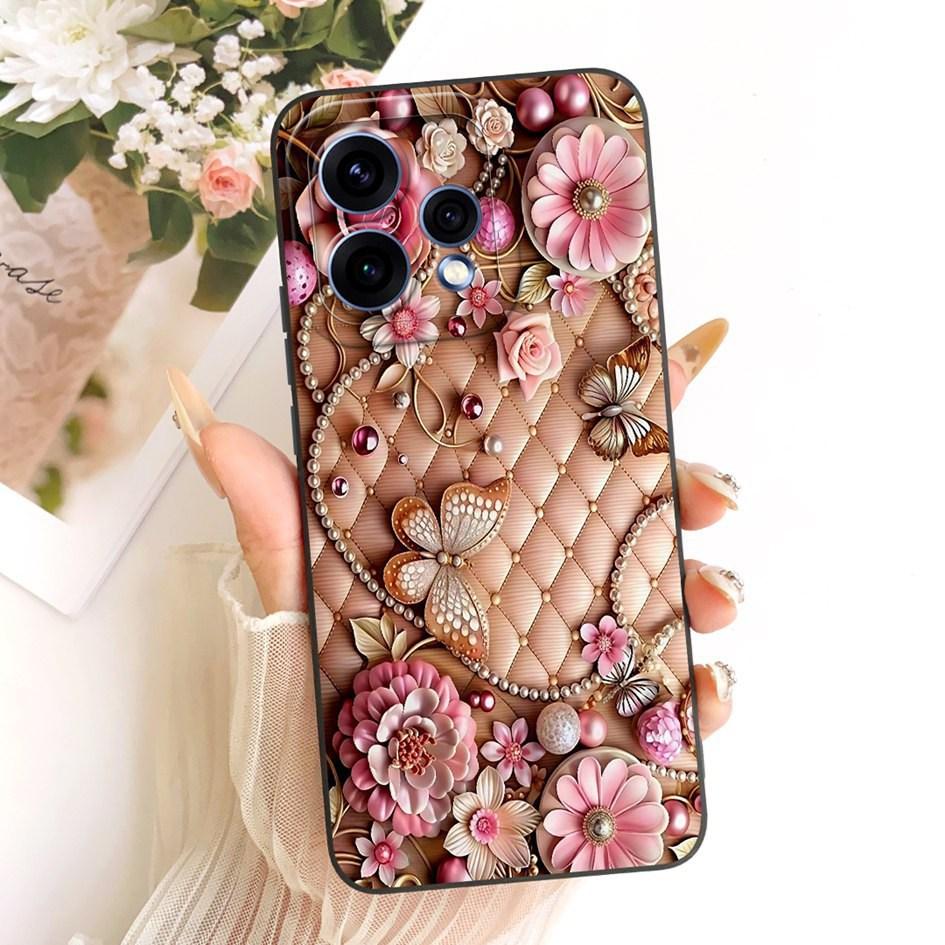 For OPPO Reno 15 5G Case Reno 15 Pro Cover CPH2813 CPH2825 New Stylish Flower Soft Silicone Phone Case For OPPO Reno15 15c Shell