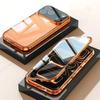 360° Vollschutz Doppelseitiges Glas Schnappverschluss Magnetische Hülle Für iPhone 17 Pro Max 16 15 14 13 12 11 18 Pro Max Plus 17E 16E