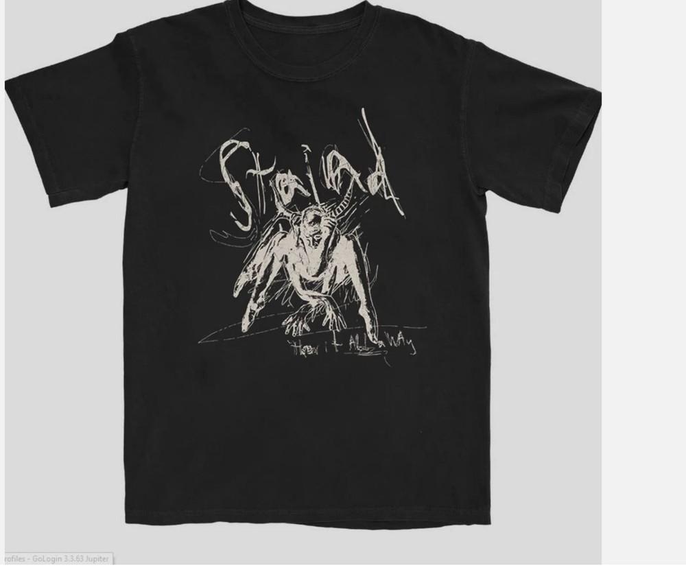 

Staind Band Throw It All Away Tee Cotton Men Women Tee Short Sleeve Shirt L