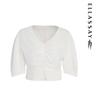 ELLASSAY Women's Vintage Cropped Blouse