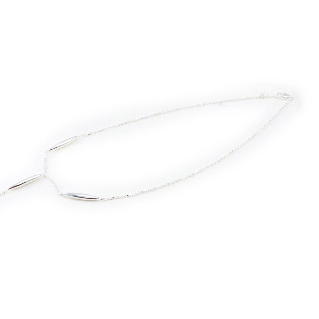 Les Trésors De Lily [I5206] - Silver 'Choreography' Silver Necklace - 8.5 Cm