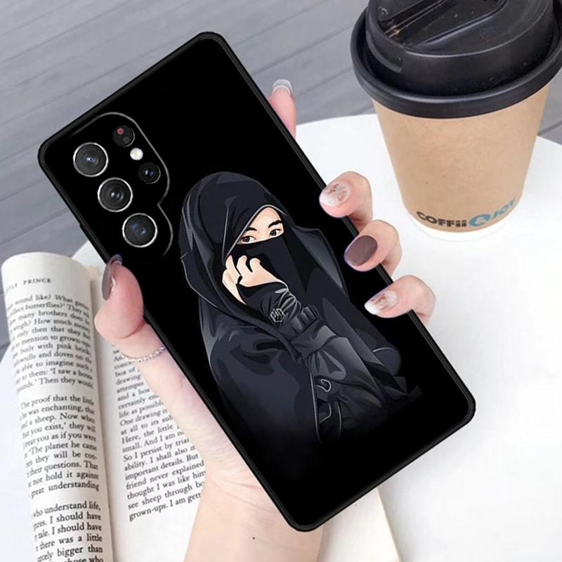 Hijab Face Muslim Islamic phone case Cover For Samsung Galaxy S24 S25 Ultra S21 S22 Ultra S10E Note 10 Plus Note 20 FE S23