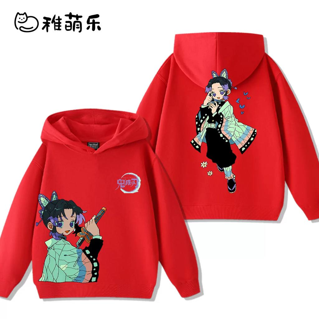 Sweat à capuche doux pour enfants avec impression d'une jolie fille d'anime aux cheveux roses, sweat ample, tissu doux pour le port quotidien des enfants et les sports d'automne en plein air.