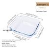 FOR BAKE Quadratische Backform aus Borosilikatglas
