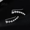 Rhinestone Earrings 1 Pair Women Prom Non-pierced Ear Clips Decor