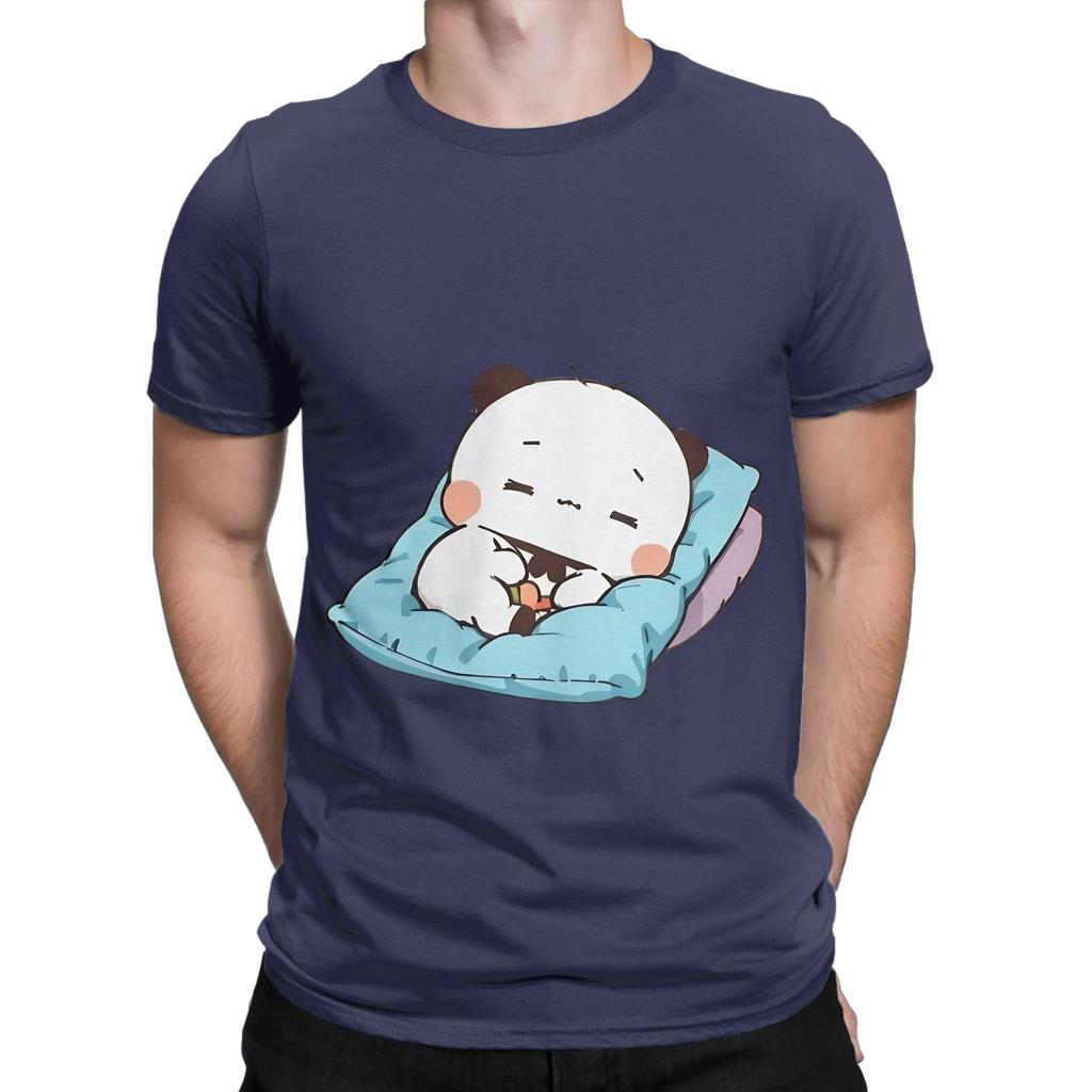 Panda Bear And Brownie True Love Bubu Dudu Couple 2024 Funny Graphic 100 Cotton TShirt Bubu Dudu Tees Tops For Unisex