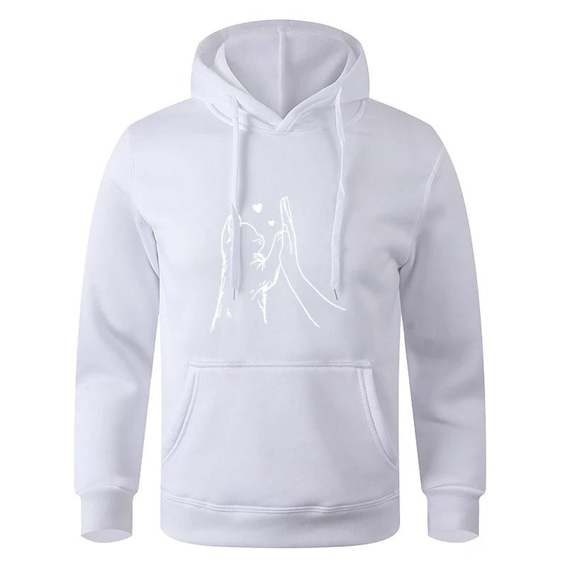 Men's Spring Autumn Black Solid Color Oversize Casual Sweatshirt Hoodie Pullover For Male And Women