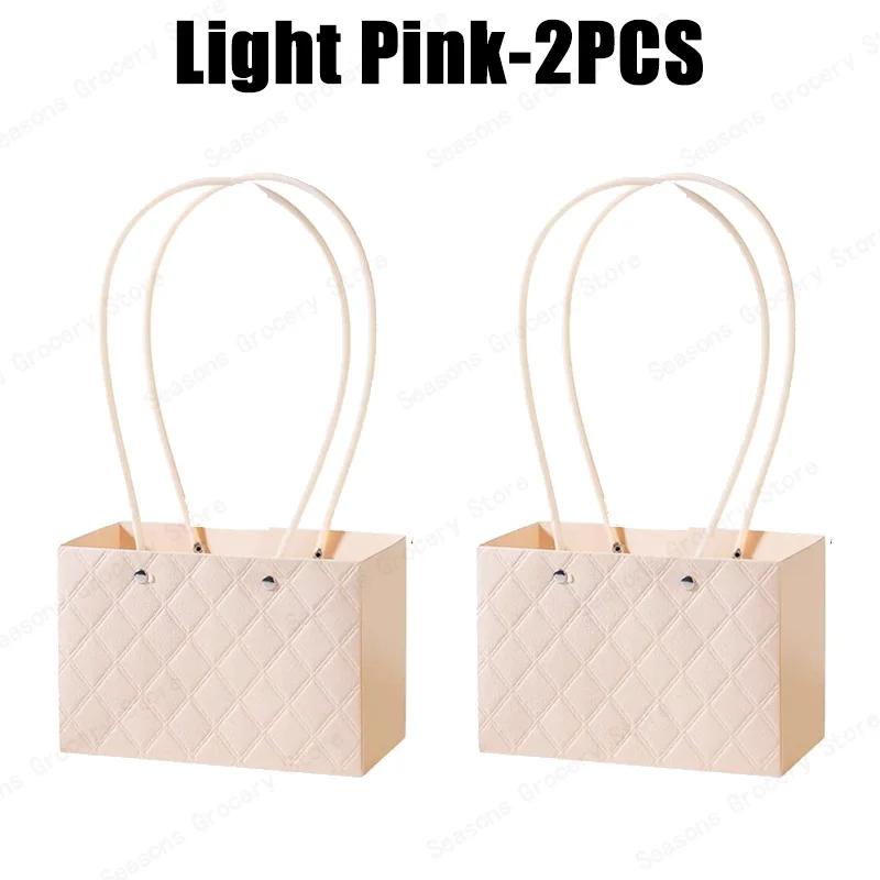 2026 New Reusable Waterproof Flower Tote Bag Eco Friendly Wedding Party Favors Gift Box Portable Bouquet Packaging Decorations