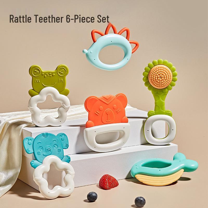 Infant Rattle Toys: Grasp & Teethe Set for Newborns 0-3 Months