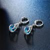 Set di gioielli con orecchini pendenti con collana e goccia di cristallo per le donne, matrimonio, matrimonio, regalo di Halloween