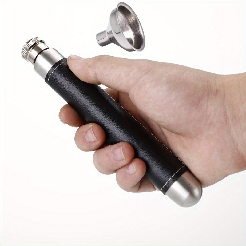 Portable Mini Wine Pot, 1.5 Ounce Stainless Steel Wine Pot, Pen Holder Shape, Men's Gift