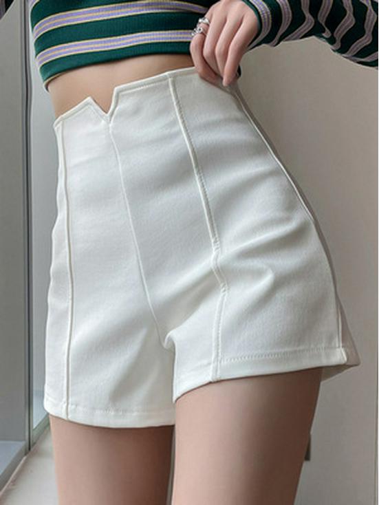 Damen High Waist Loose Fit Einfarbig Sommer Shorts 2025: Sportliche, lässige, vielseitige, figurschmeichelnde Hotpants.