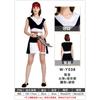 Halloween adult female retro blue skirt pirate character parody party sexy pirate costume