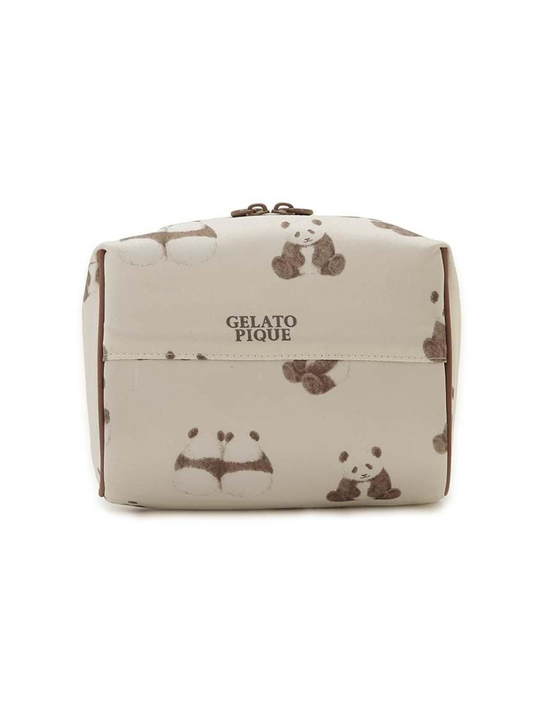 Panda print square pouch PWGB251644 OWHT [Gelato Pique]
