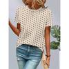 Summer Polka Dot Stripes 3D Print T-Shirts Women Casual O-Neck Short Sleeve T Shirt