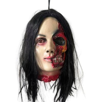 Terrifying Human Decapidated Head Ornaments, Haunted House And Room Scary Theme Decorative Props, Hanging Corpses, Skulls