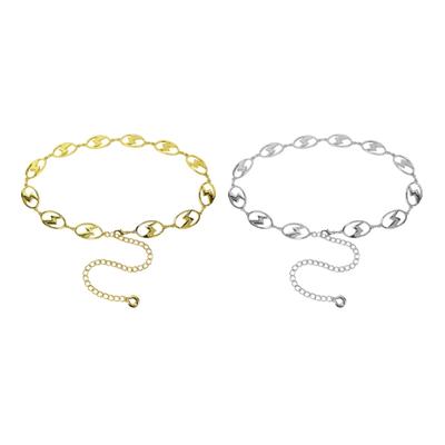 Lustrous Lightnings Waist Chain Adjustable Hip Chain Belt Metallic Waist Chain Body Chain Skirt Chain Belt Waist Ornament