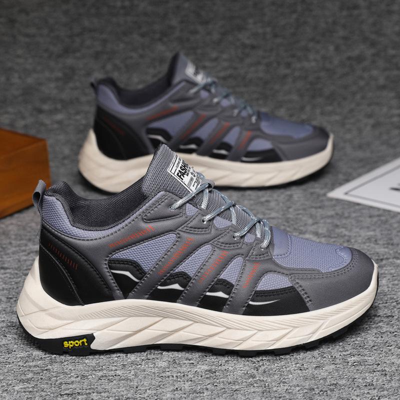 Summer Men's Low-top Men's Sports Shoes Thick-soled Breathable Mesh Fashion Casual Shoes Running Shoes