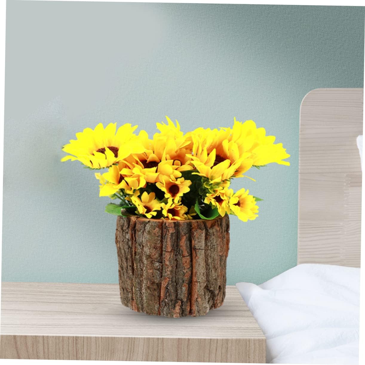 

Горшок-плантер из коры 3 шт. Деревянное ведро Плантер для суккулентов Мини-ваза Плантер Рустик Плантер в виде пня Фермерское ведро для домашнего декора