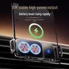 Foldable Phone Car Mount with Wireless Fast Charging - Compatible with Huawei & Samsung, Air Vent Clip