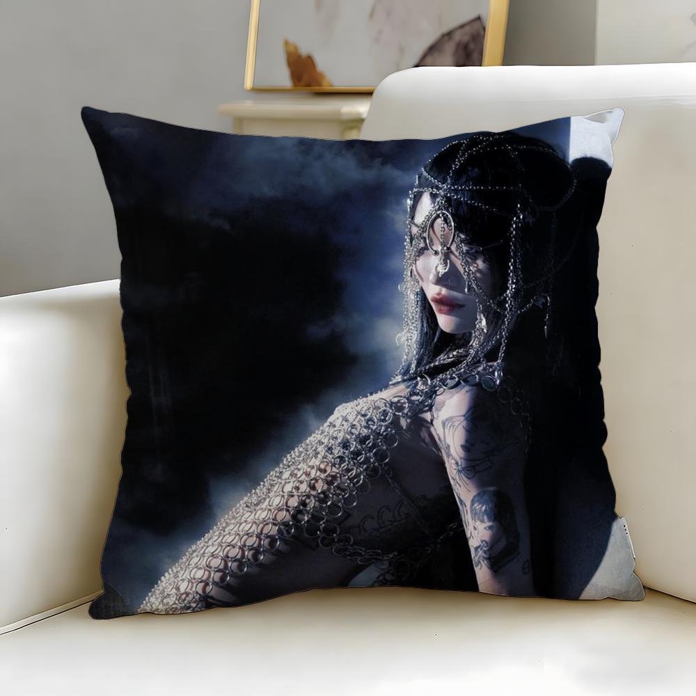 Fashion Yyeuleable Cushion Cover Soft EasyWash Pillow Case Versatile for Couch Bed Travel and Office