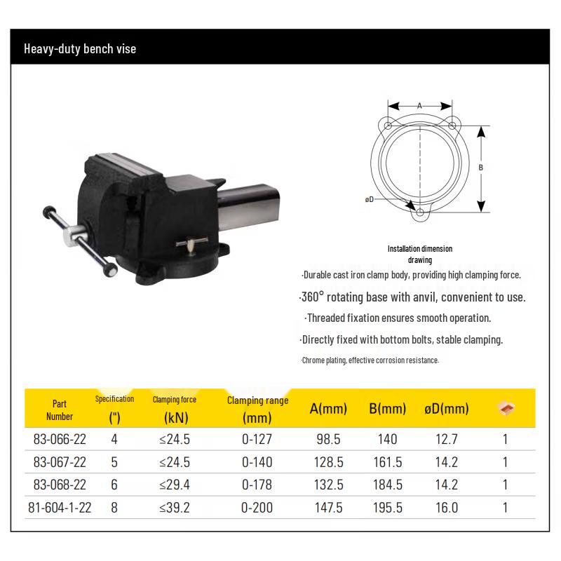 

STANLEY 6-inch Heavy-Duty Bench Vise