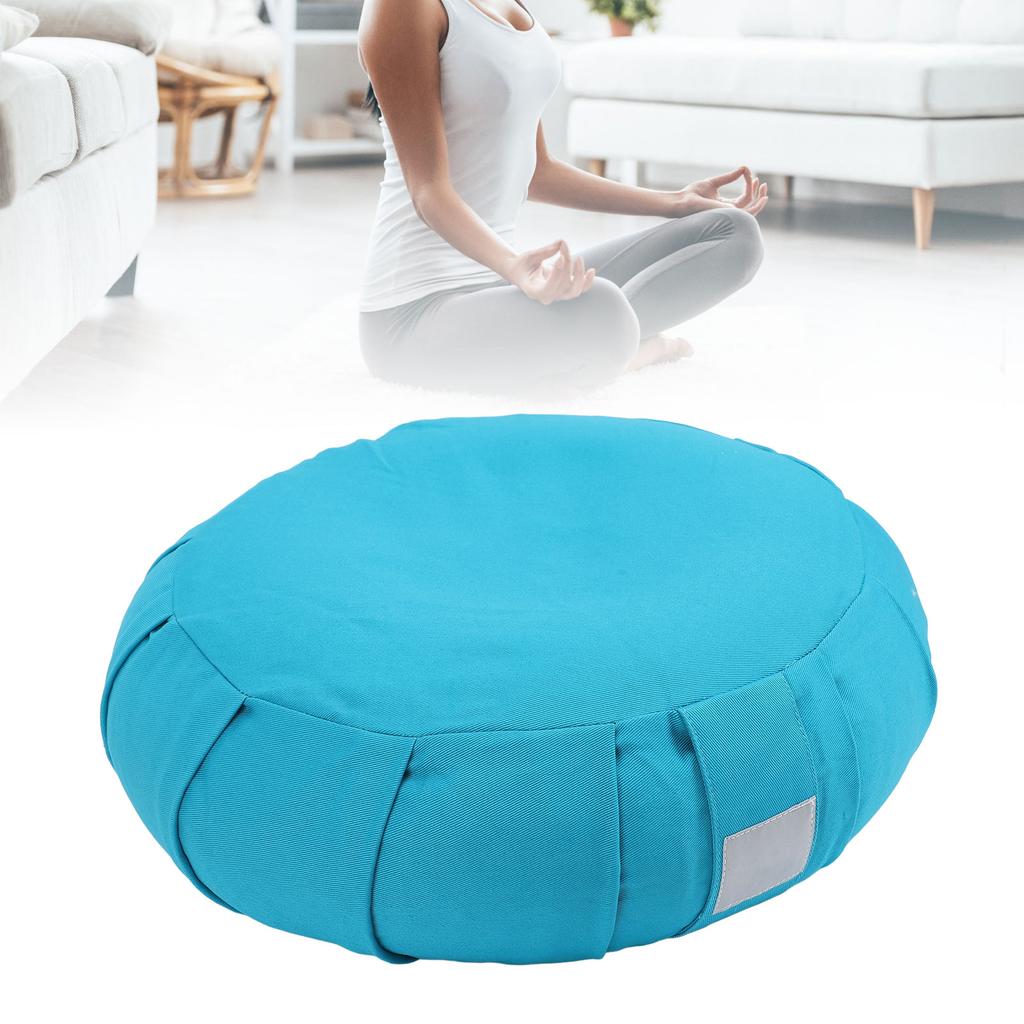Buckwheat Hulls Meditation Cushion     Kneeling Pillow Cotton Cover Carry Handle Meditation Floor Pillow for Sitting On Floor