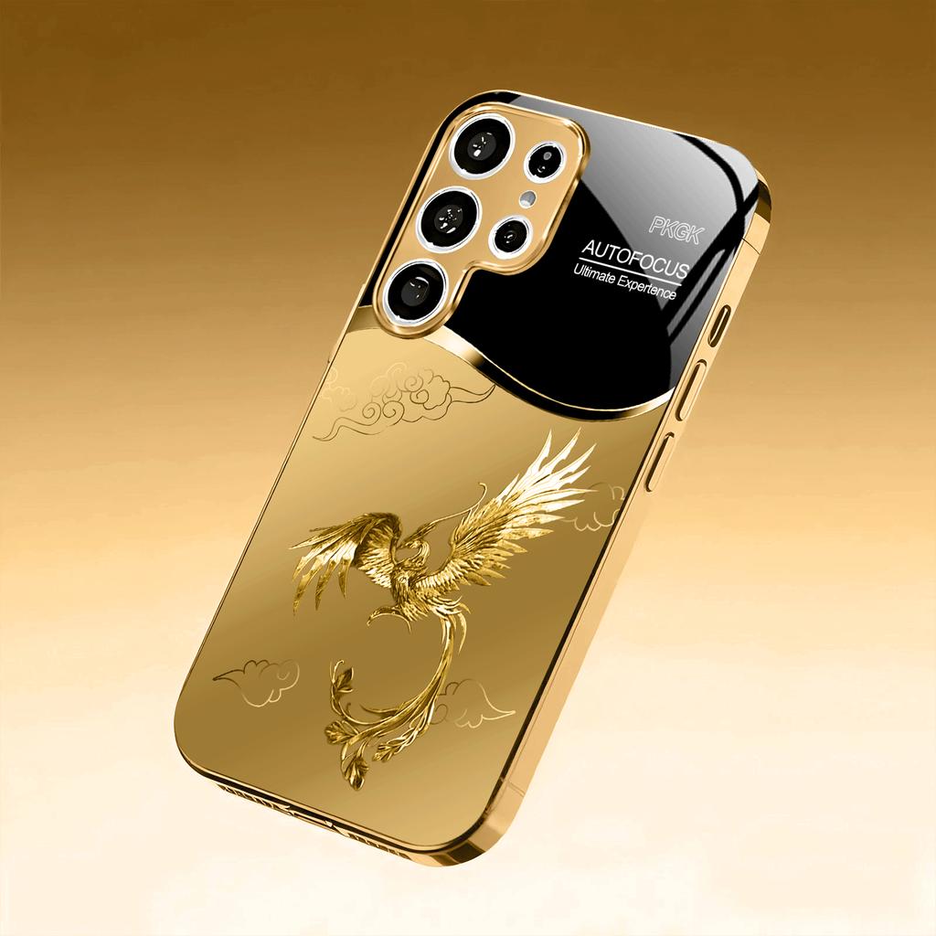 Hot-sellingFashion Simplicity High-end Electroplating Glass PhoneCase for Samsung Galaxy S26 S25 S24 S23 S22 S21 FE,Ultra,Plus