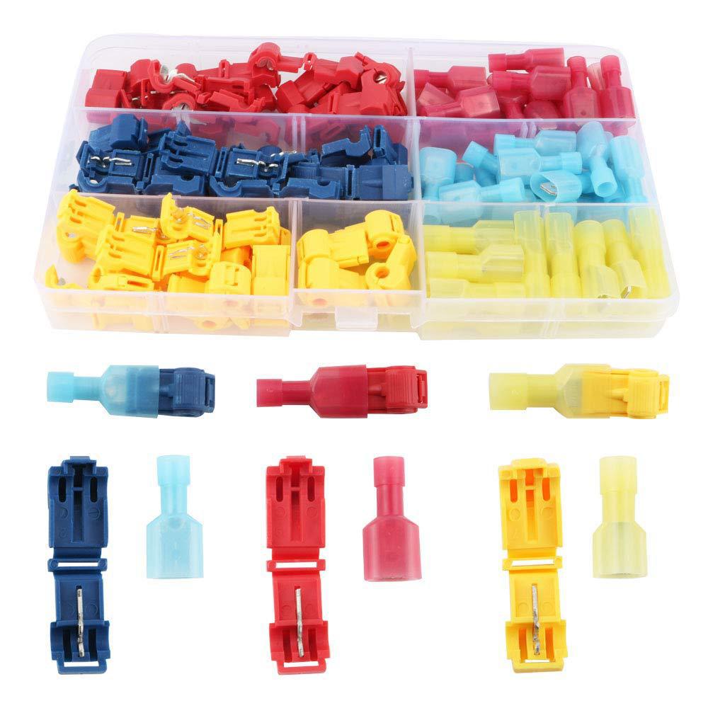 Cross T-Type Main Line Branch Wiring Clip Terminal Set