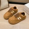Retro Platform German Training Shoes Women's 2025 Autumn and Winter New Round Head Soft Sole Versatile Casual Board Shoes New
