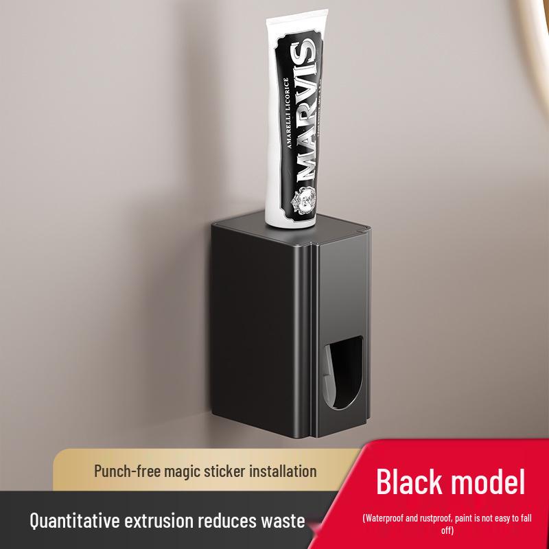 Wall-Mounted Punch-Free Toothbrush and Mouthwash Holder Set