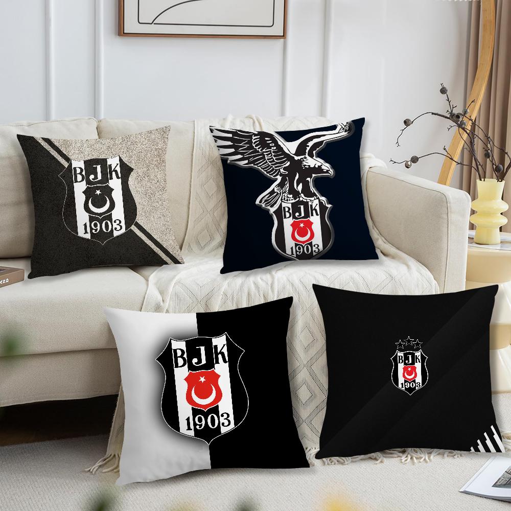 B-Besiktas Sports J-J K Club Cushion Cover Living Room Headboard Office Cushion Bedroom Cushion Sofa Nap Time Pillow Case