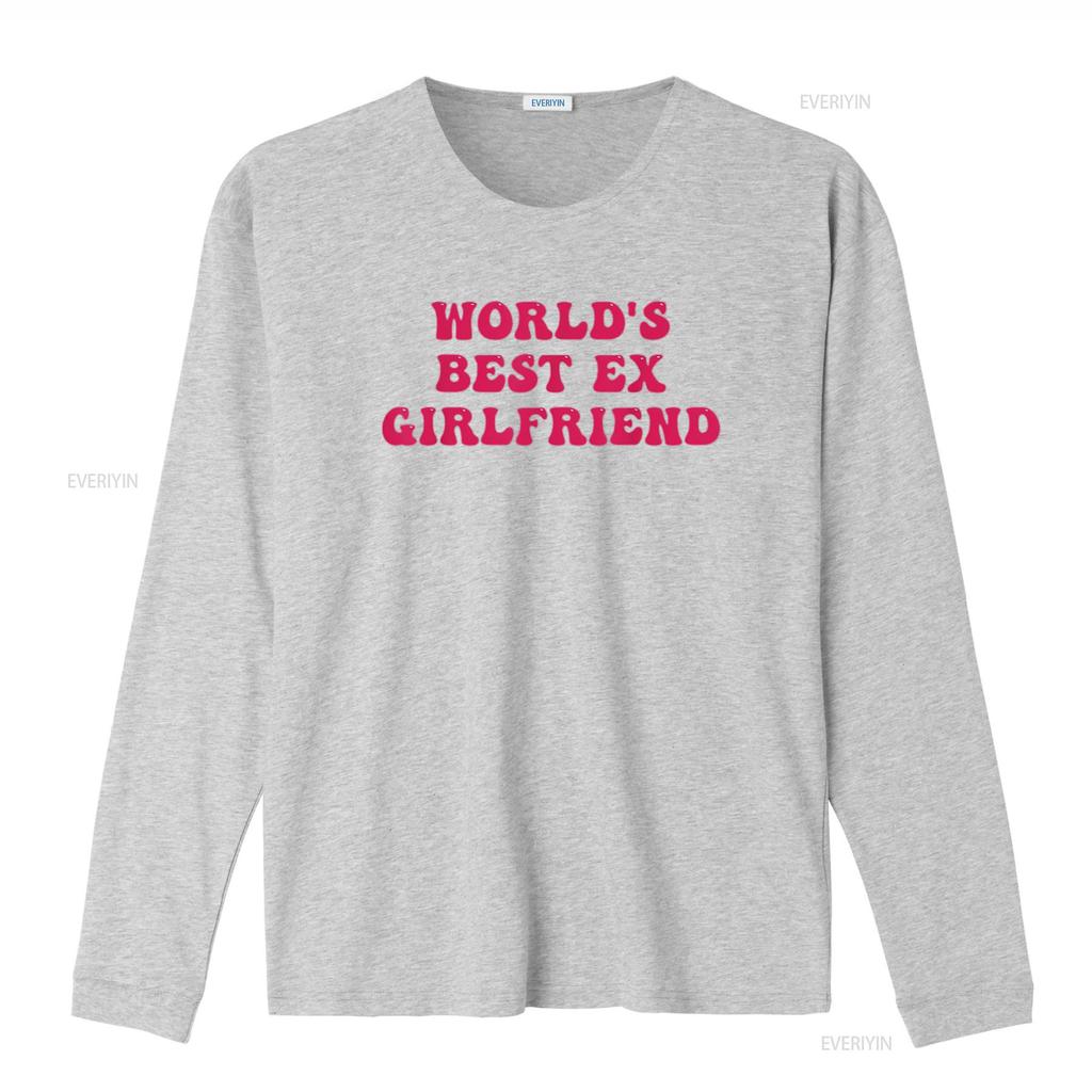 World S Best Ex Girlfriend Funny Trendy Gf Women Girls T Shirt vintage Washed Soft Top For Everyday Wear Breathable Stylish