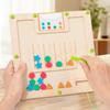 Wooden Shape Color Match Board For Kids Educational Toy For Toddlers