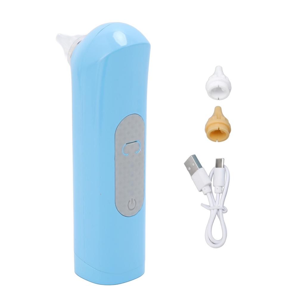 Ear Dryer Warm Wind 20000RPM Smart Control 4 Wind Speed Electronic Ear Drying Water Remover for Swimmers Showering Blue