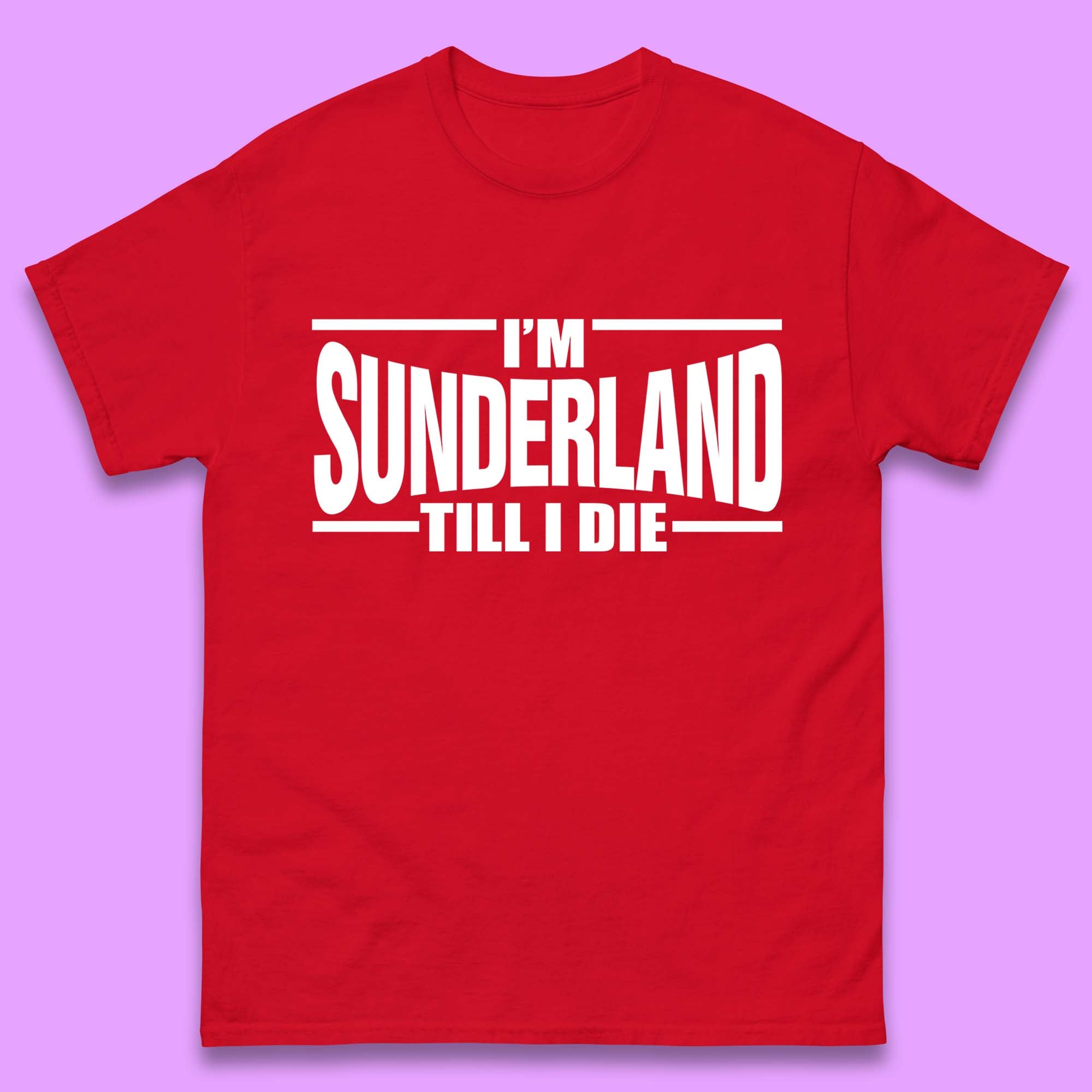 Sunderland Till I Die T-Shirt Womens Tops Tees S