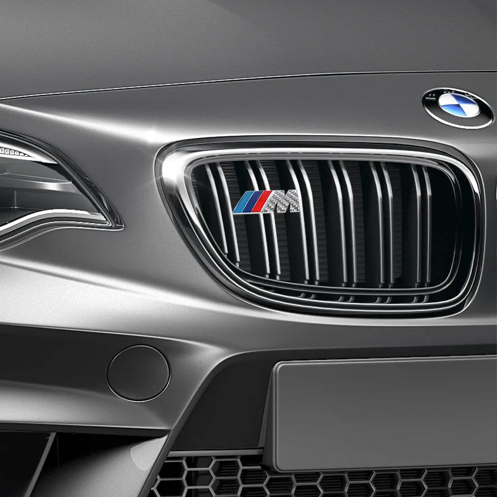 3D Car M Letter Front Grille Badge Emblem Sticker For Bmw Performance E90 E46 E60 F30 F10 E39 F20 E87 E36 G20 G30 X5 E30 F31 F11