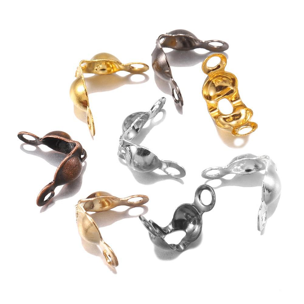 5000 Stück Kordelstopper mit zwei Löchern für DIY Schmuck Positionierungsperlen