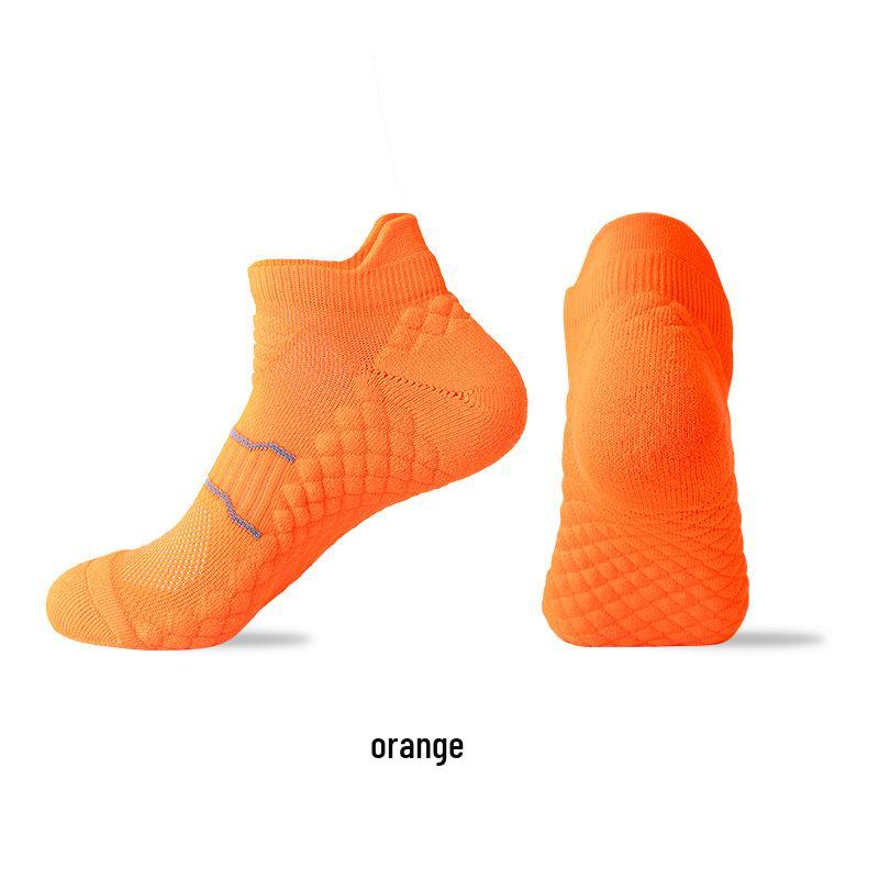 Unisex Low-Cut Sports Socks: Non-Slip, Sweat-Absorbent, Massage Sole, Perfect for Professional Marathon Running