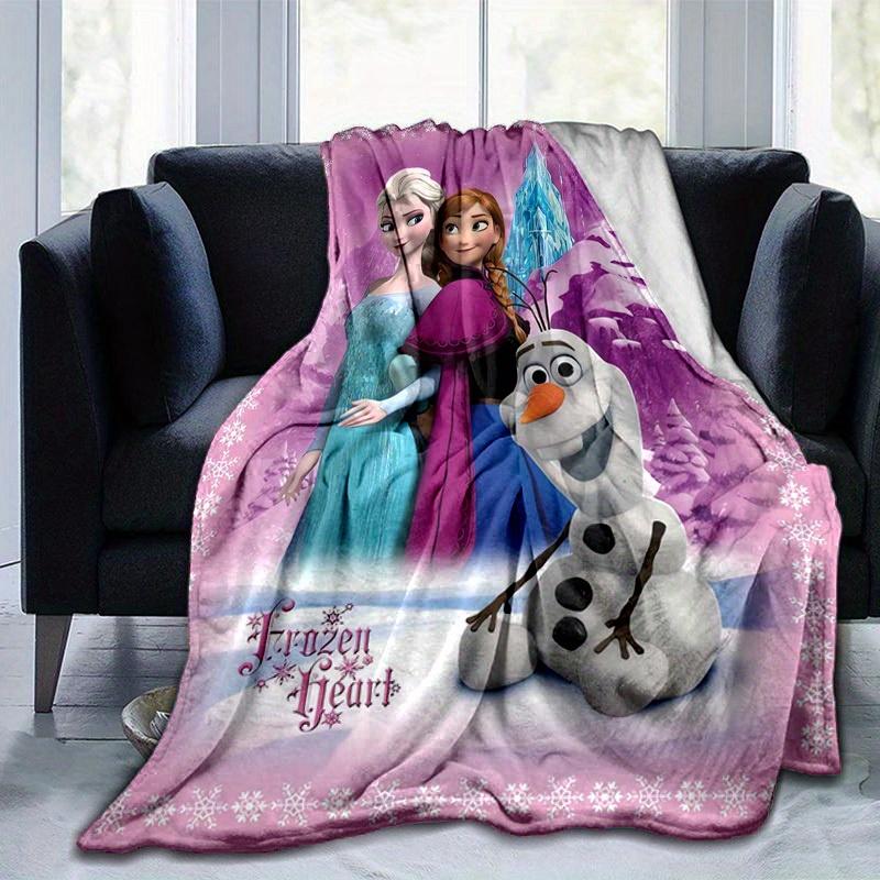 1pc, Frozen Heart Home Decor Cozy Blanket: Perfect Gift for Bedroom, Living Room, Travel, Camping, Car