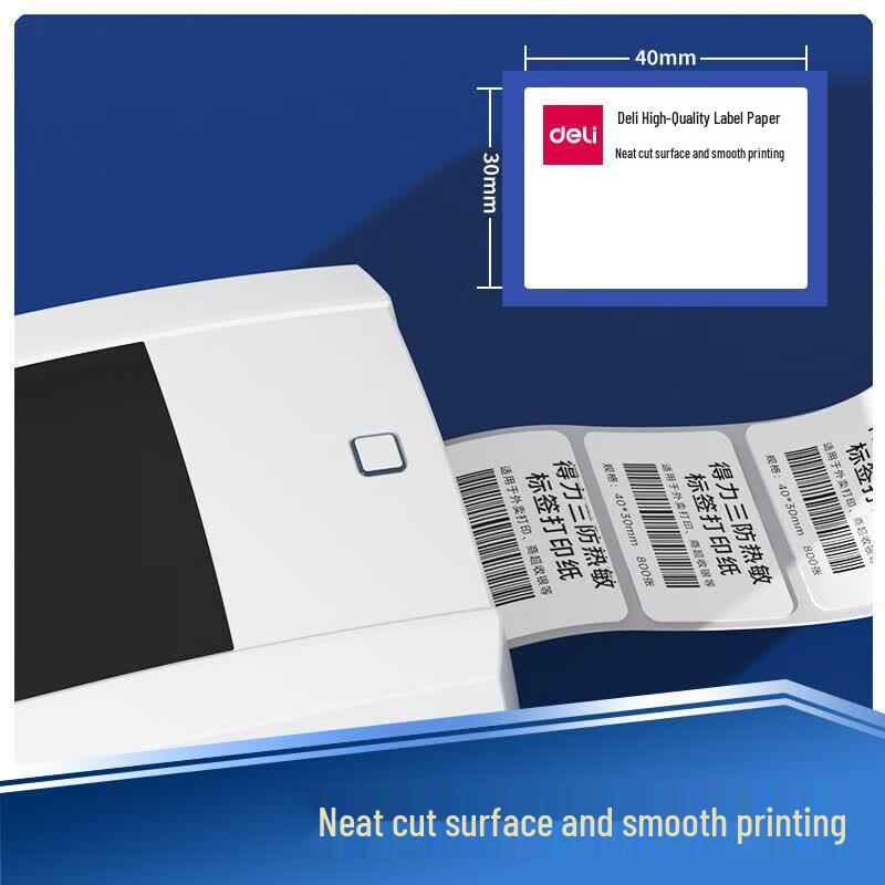 Deli 40x30mm Triple-Proof Thermal Labels (12 Rolls)