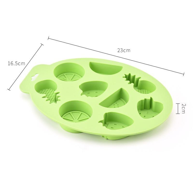 3D Fruit Silicone Mold Pineapple Strawberry Orange Lemon For Candy Chocolate Baking Ice Cube Diy Soap Cake Decorating Tool