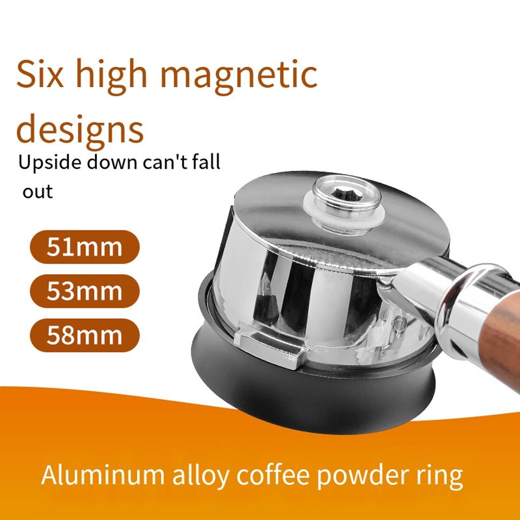 Coffee Catcher Ring Anti-fly Powder Ring Grinder Catcher Ring 51mm 53mm 58mm Coffee Handle Cloth Powder Dosing Ring Coffee Tools