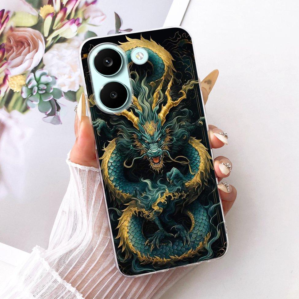 6.59'' Case For Xiaomi Poco X8 Pro 5G Cover Transparent Fashion Flowers Cute Cat Cool Painted Soft Casing 2511FPC34G